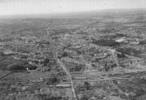 Aerial view of Alencon, France - August 19, 1944 (U.S. Army Signal Corps Photo, Courtesy National Archives)