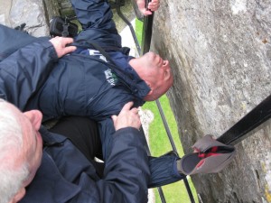 Kissing the Blarney Stone!