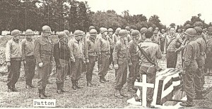 Graveside services for Colonel Harry "Paddy" Flint at the American Cemetery-St. Mere Eglise, France - July 27, 1944