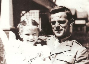 Pete DeBrular, with niece Naomi - 1942.